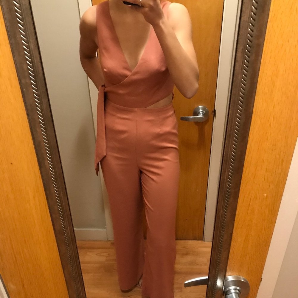 Revolve/FINDERS Peach Jumpsuit Size S
